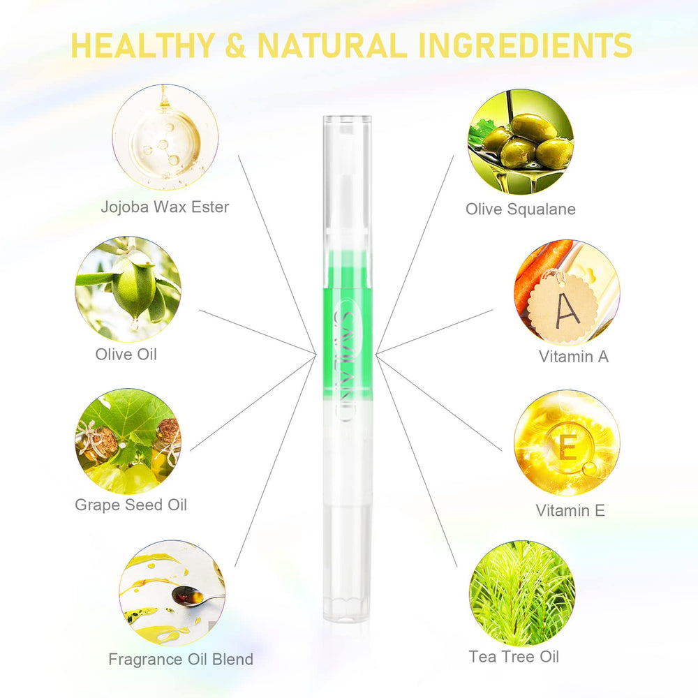 SAVILAND cuticle oil pen lemon flavor bottle with refreshing scent for nails.