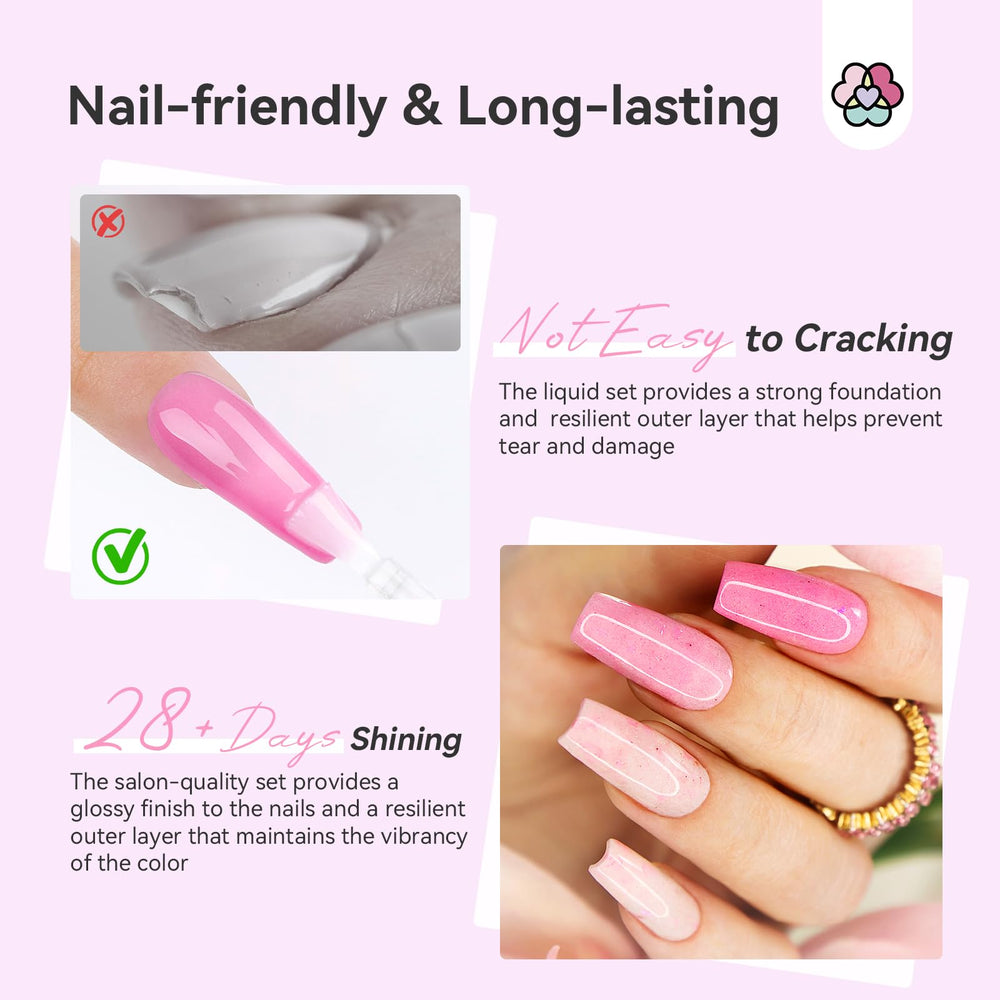 SAVILAND dip activator bottle speeds drying for quick at-home nails.