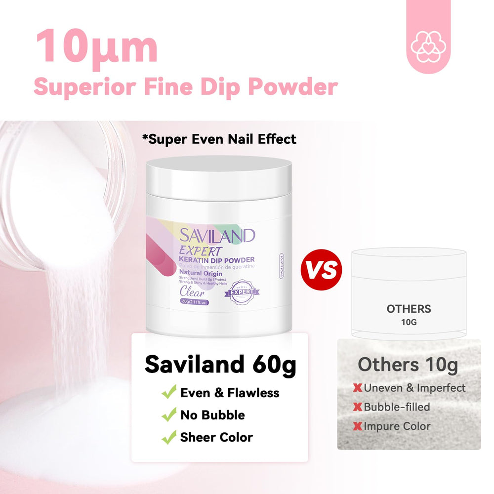 SAVILAND dip sin lampara, secado rapido y cuidado de la piel, ideal para principiantes.