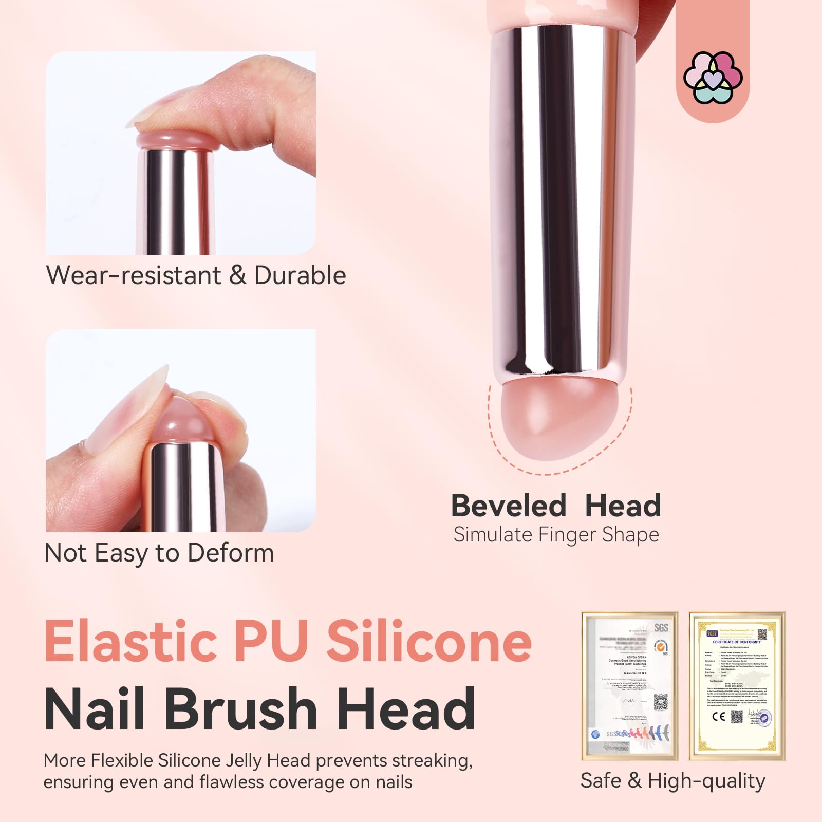 SAVILAND durable silicone brush designed for 1000+ uses.