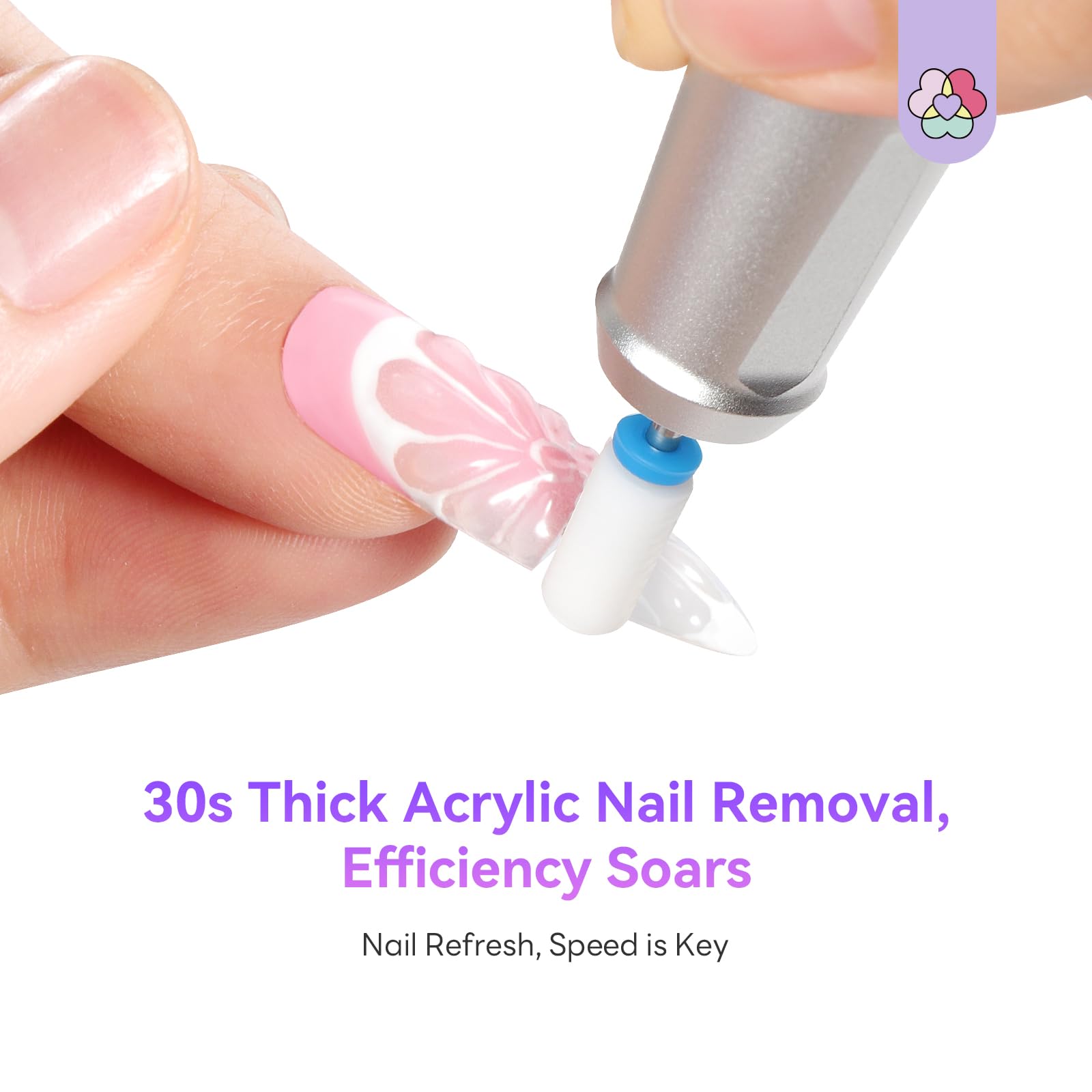 SAVILAND ergonomic nail drill handle offers comfortable grip during long sessions.