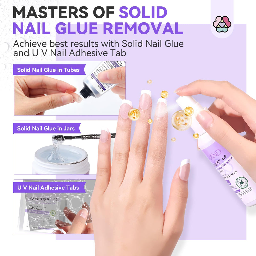 SAVILAND remover spray nozzle demonstrates easy, spray-on application for beginners.