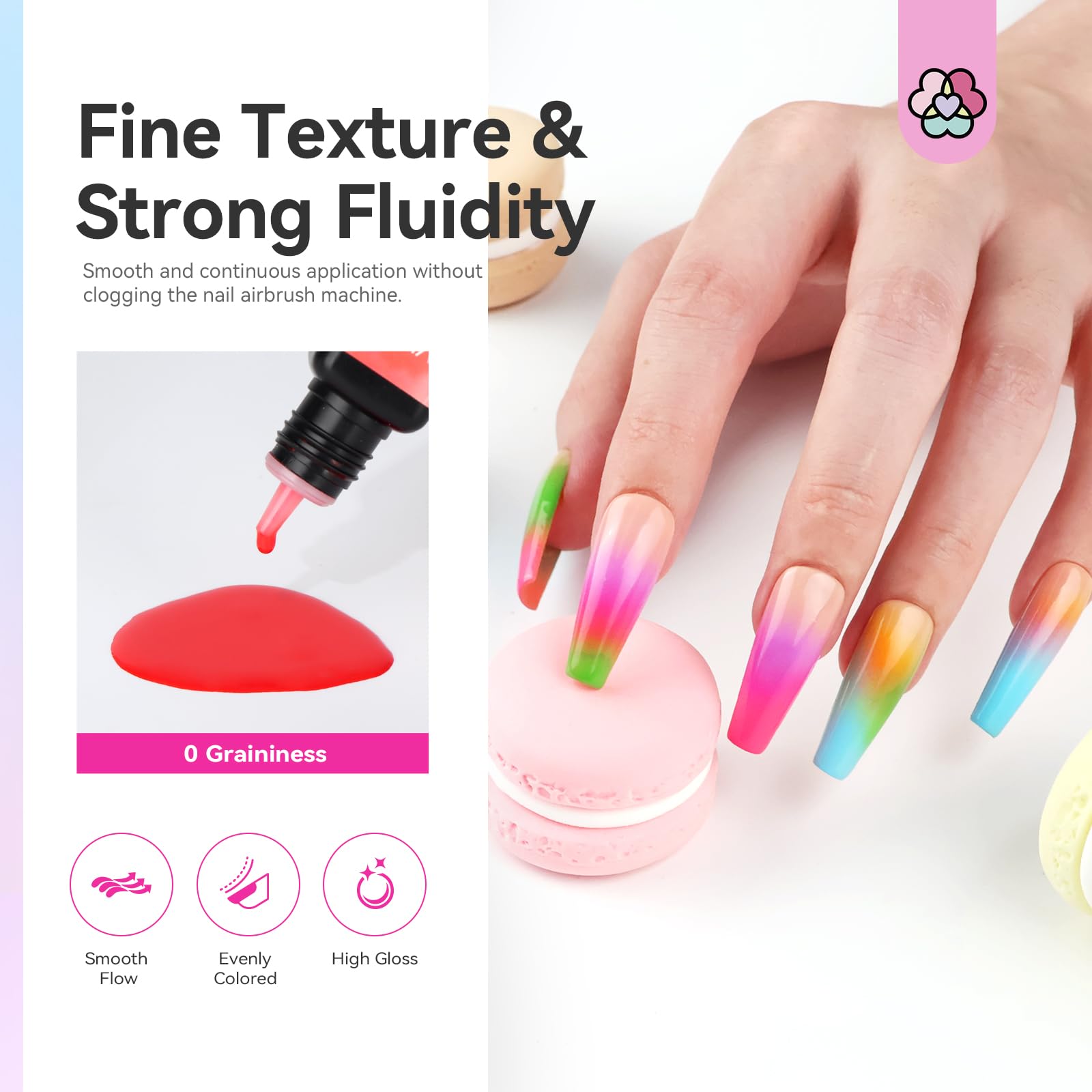 SAVILAND home salon kit setup featuring 24 colors for on-demand nail art.