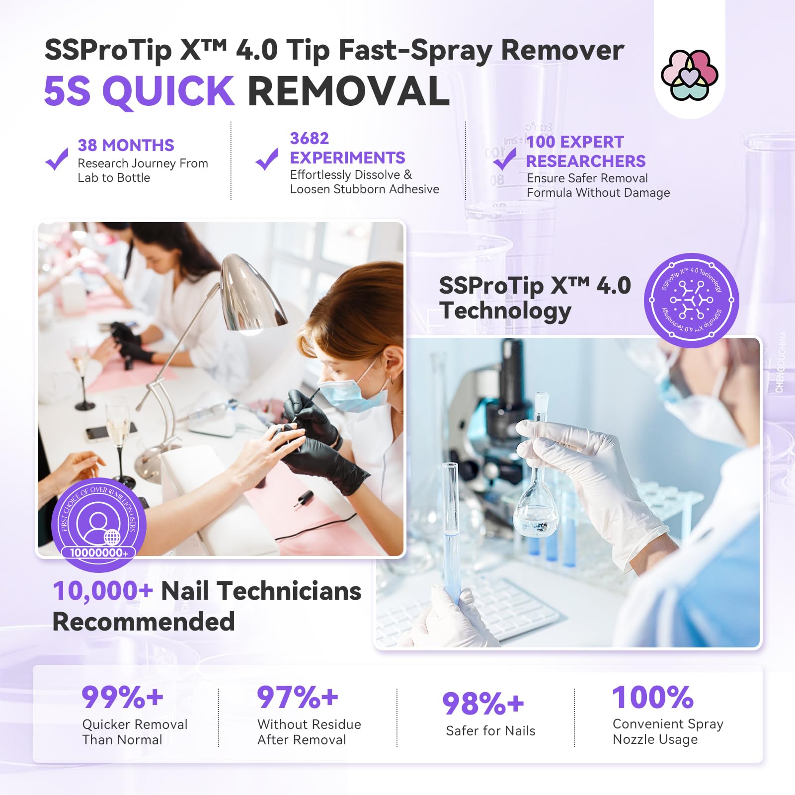 SAVILAND remover in a home setup for quick gel glue removal on nails.