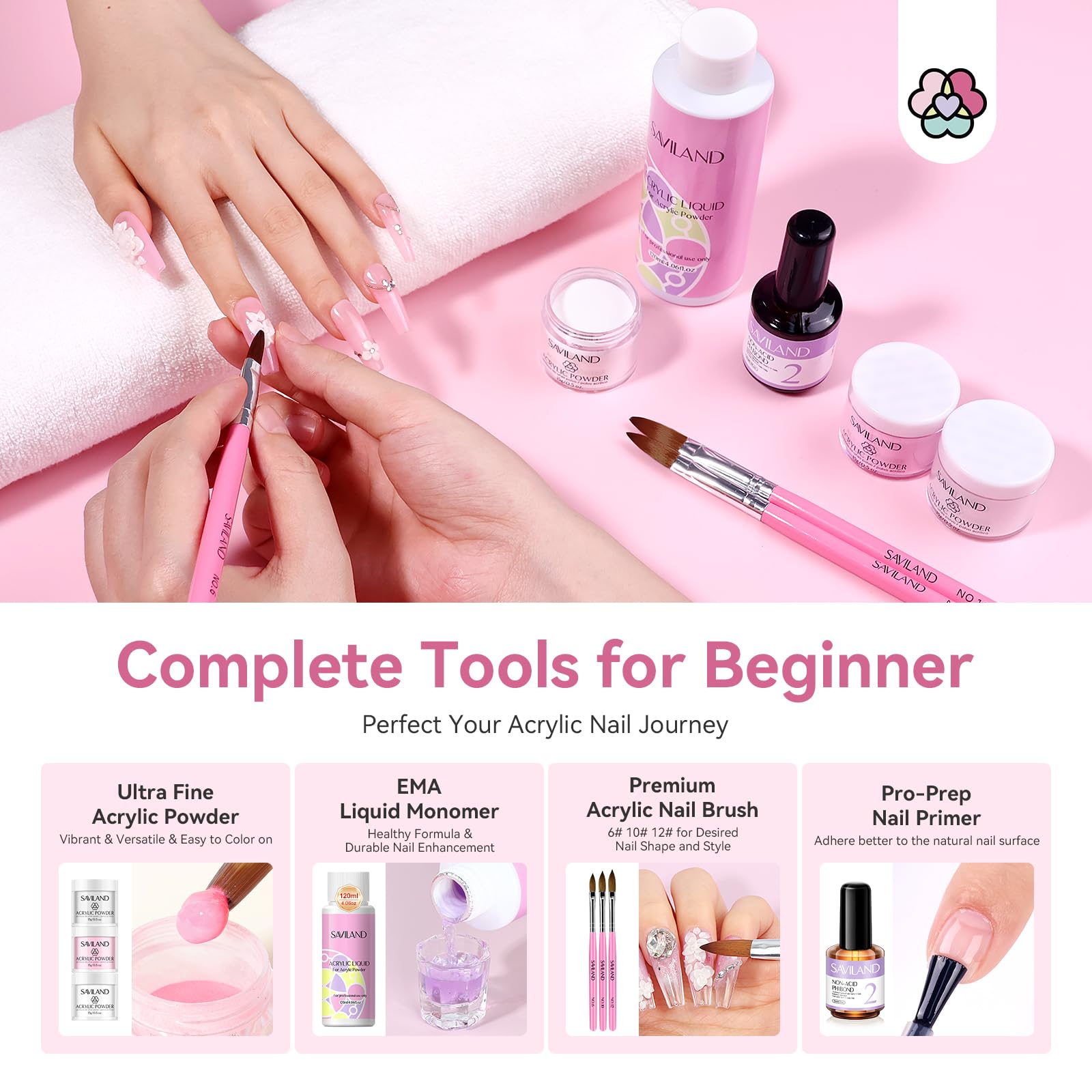SAVILAND keratin powder with vitamin E supports stronger-looking nails
