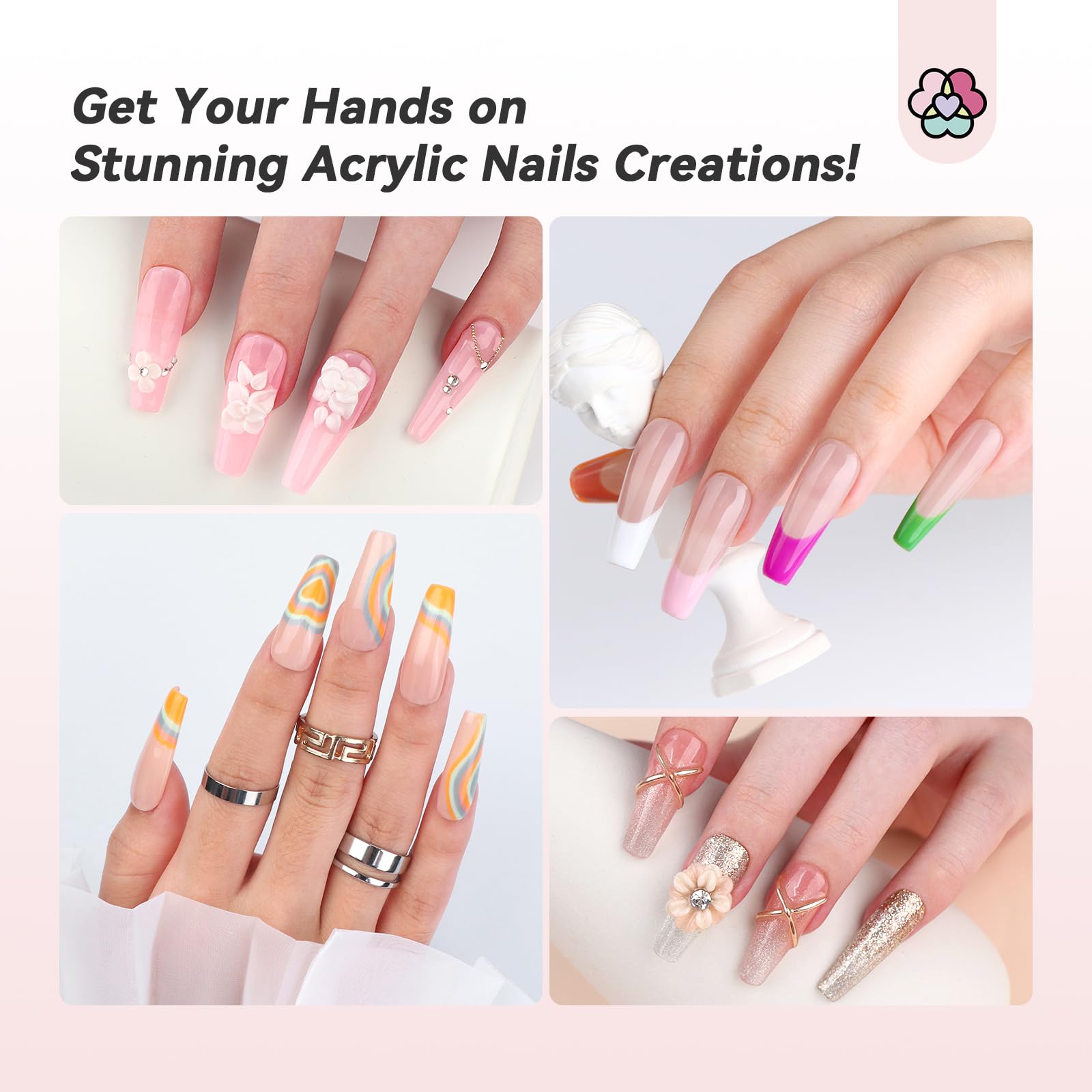 SAVILAND Kolinsky brush set on table demonstrates a professional acrylic kit ready for use.