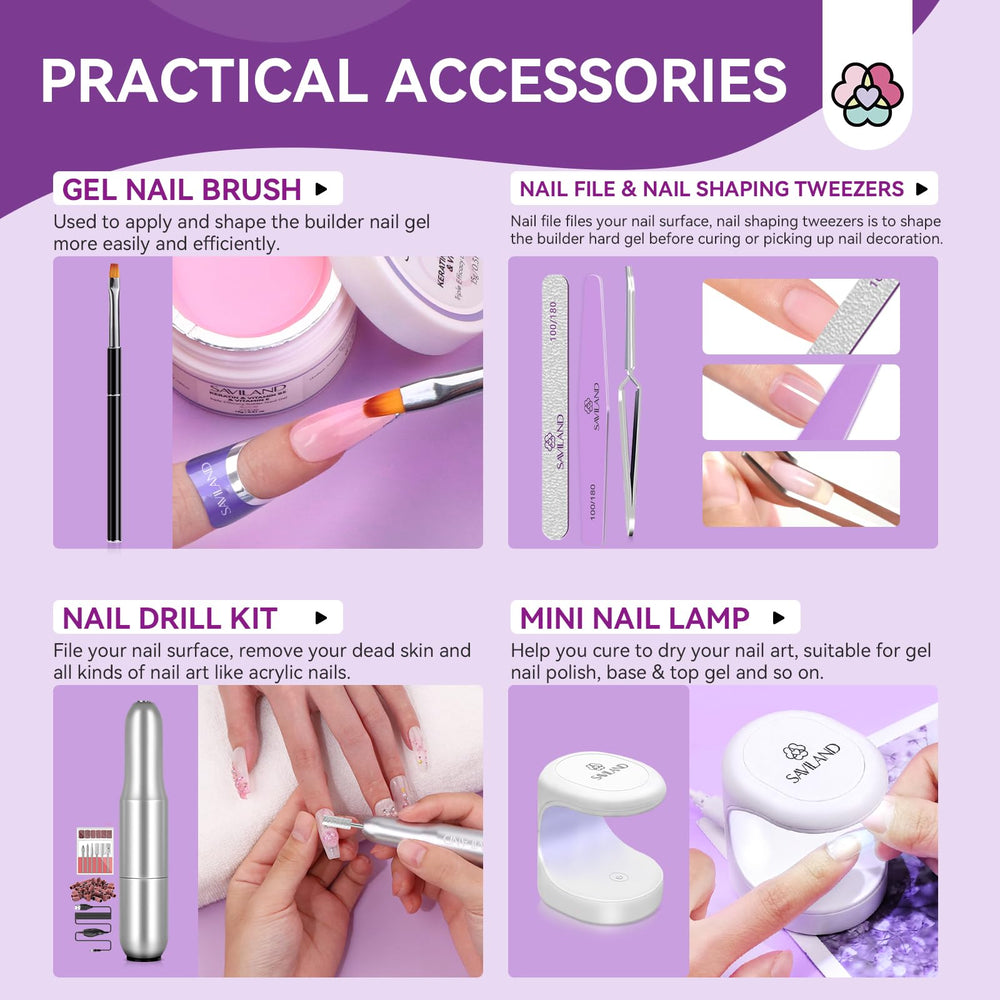 SAVILAND mini nail lamp provides quick curing for faster at-home sessions