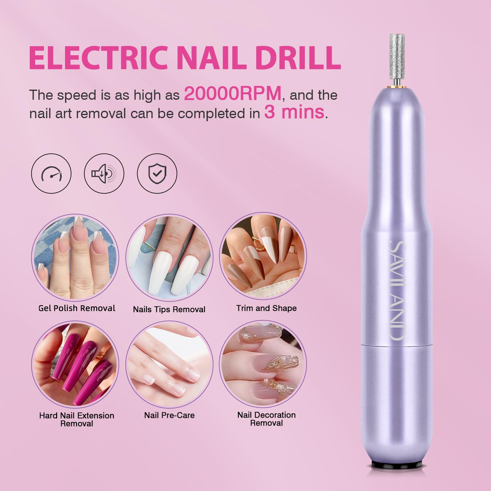 SAVILAND mini nail lamp for efficient curing in minutes
