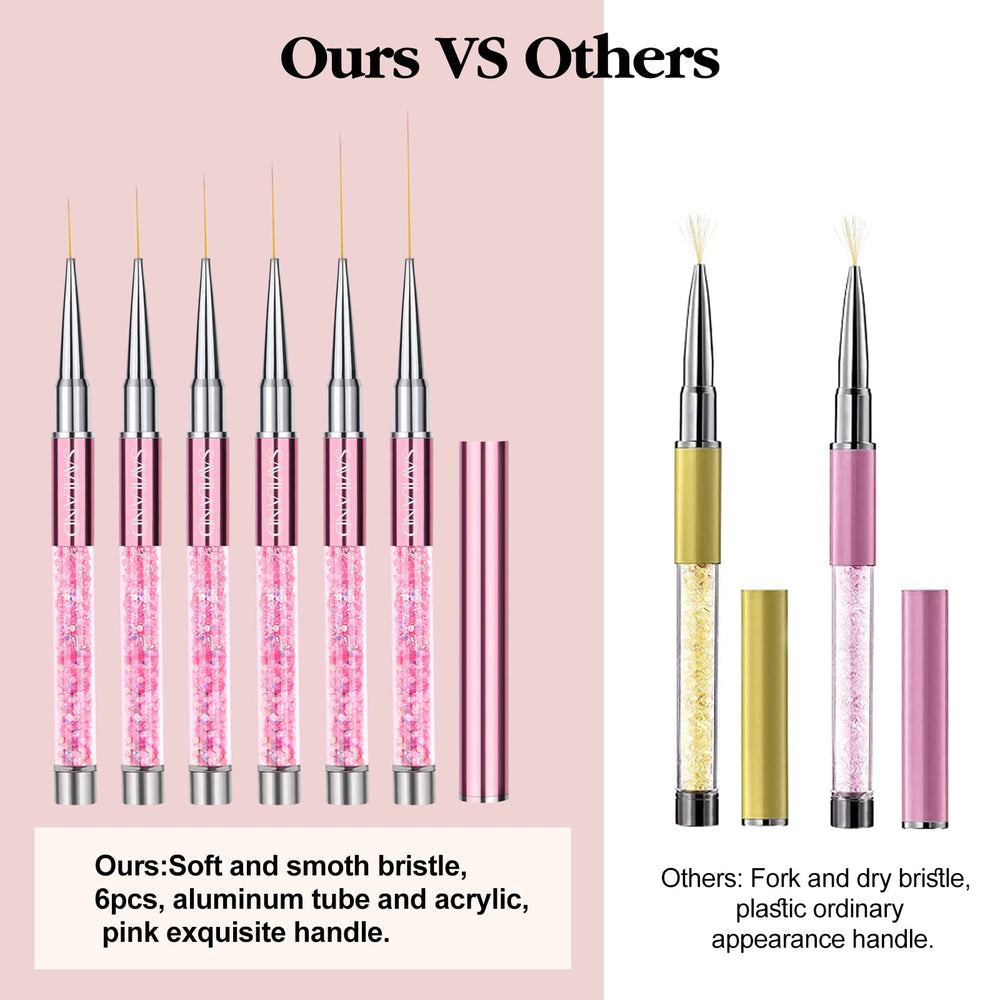 SAVILAND 17mm liner brush enables bold lines and larger shapes with control.