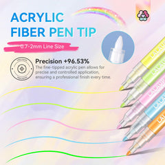 SAVILAND 3D nail art pens used for vibrant, long-lasting designs on natural nails.