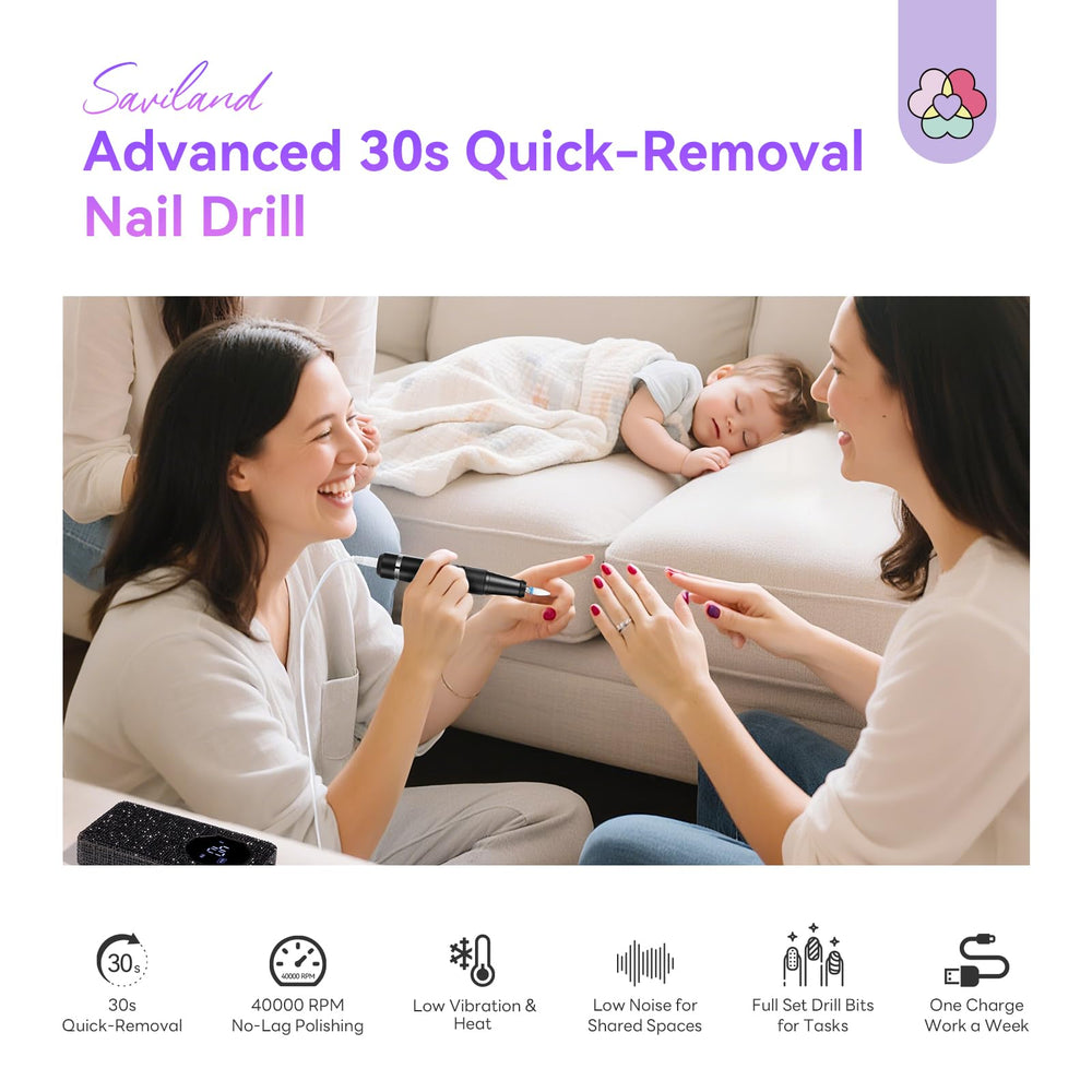 SAVILAND nail drill carbon brush motor provides reliable performance