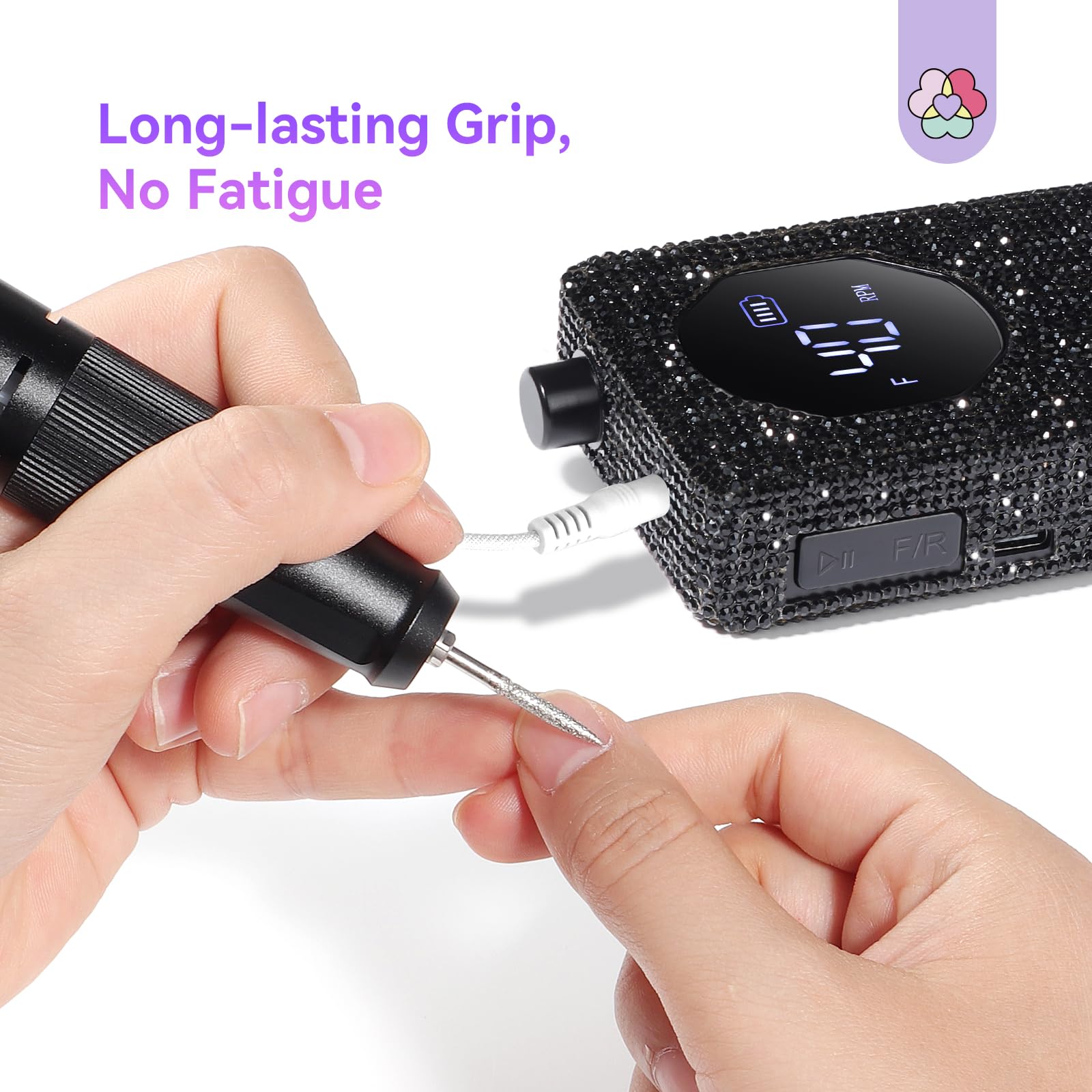 SAVILAND portable nail drill kit for home or salon use