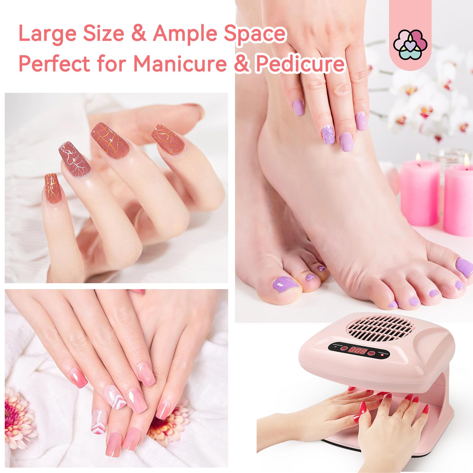 SAVILAND Nail Dryer home-use friendly setup supports quick at-home manicures.