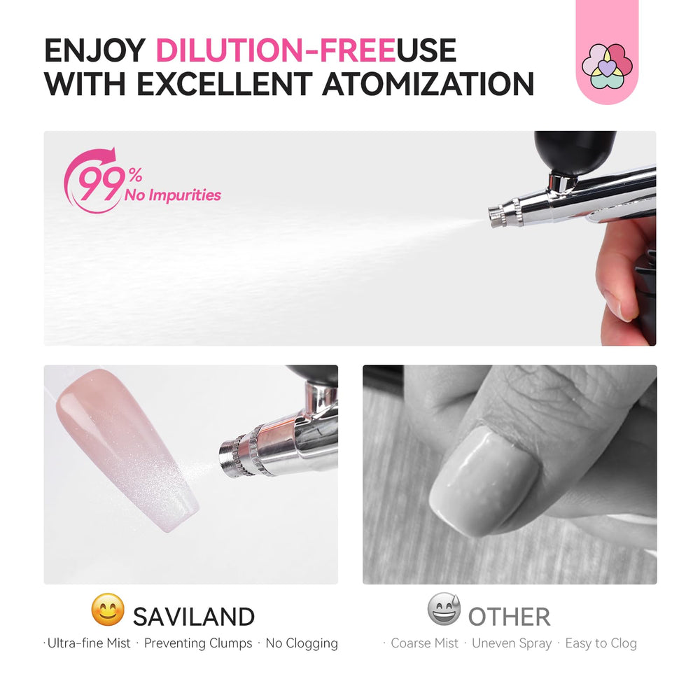 Transiciones ombré y francesas en blanco con SAVILAND para un look elegante.