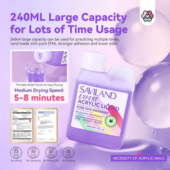 100 paños de limpieza SAVILAND para preparar uñas con higiene.