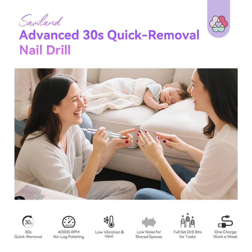 SAVILAND portable electric nail drill kit for salon and home use.