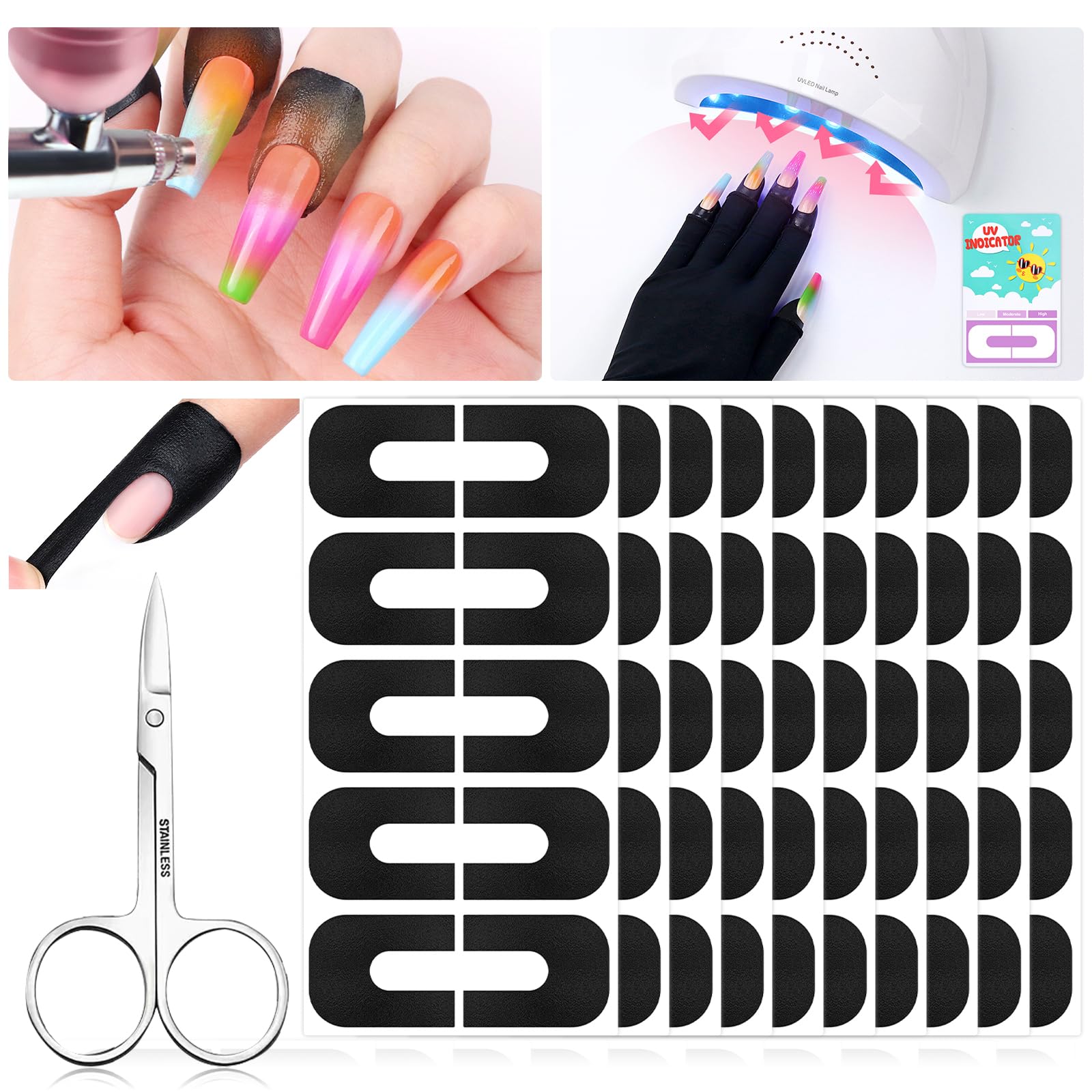 Protector cutícula Saviland para uñas en empaque de 100 piezas