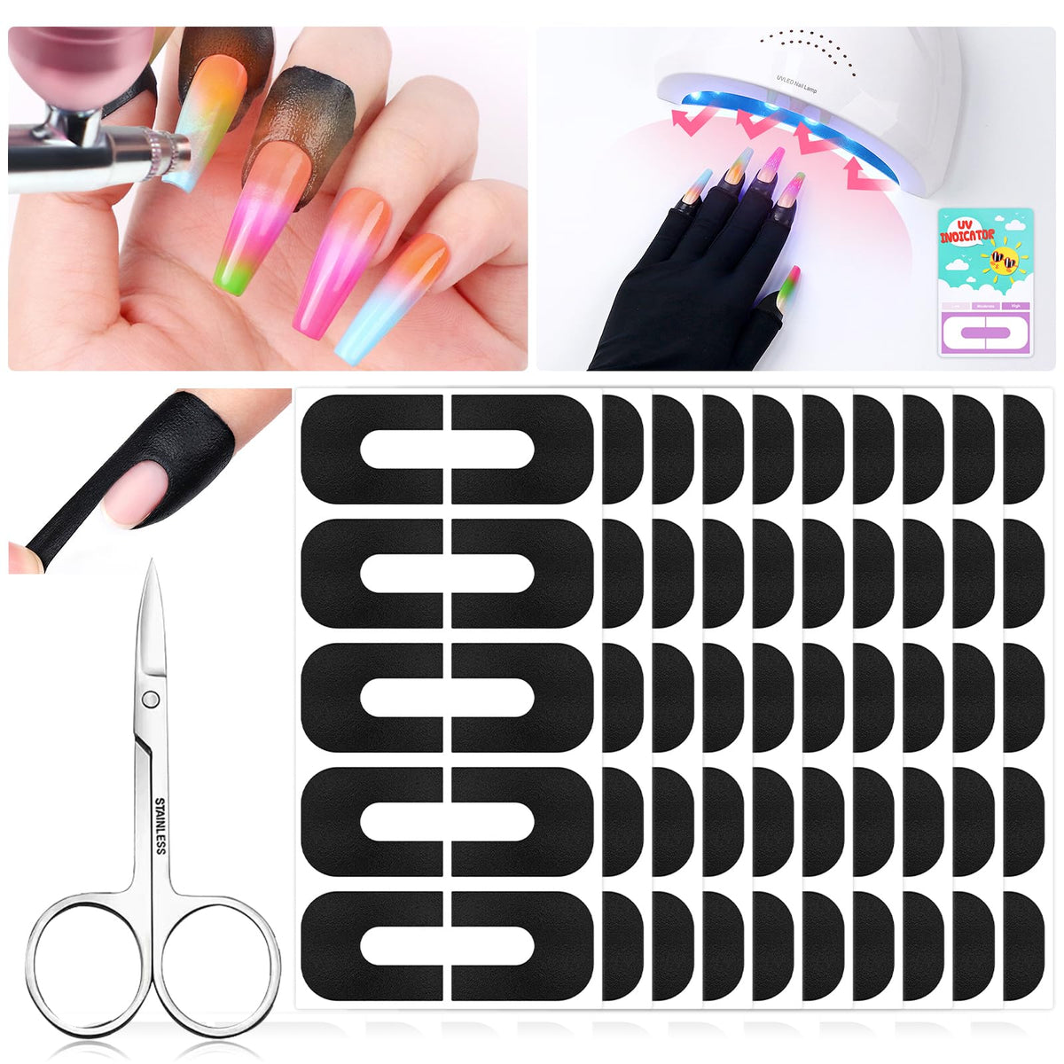 Protector cutícula Saviland para uñas en empaque de 100 piezas