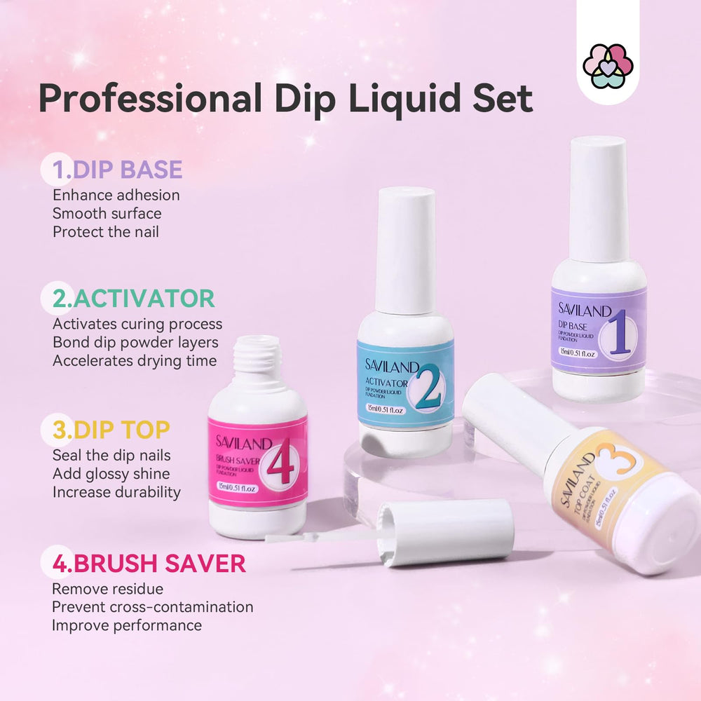 SAVILAND replacement nail brushes 2-pack for precise nail art.