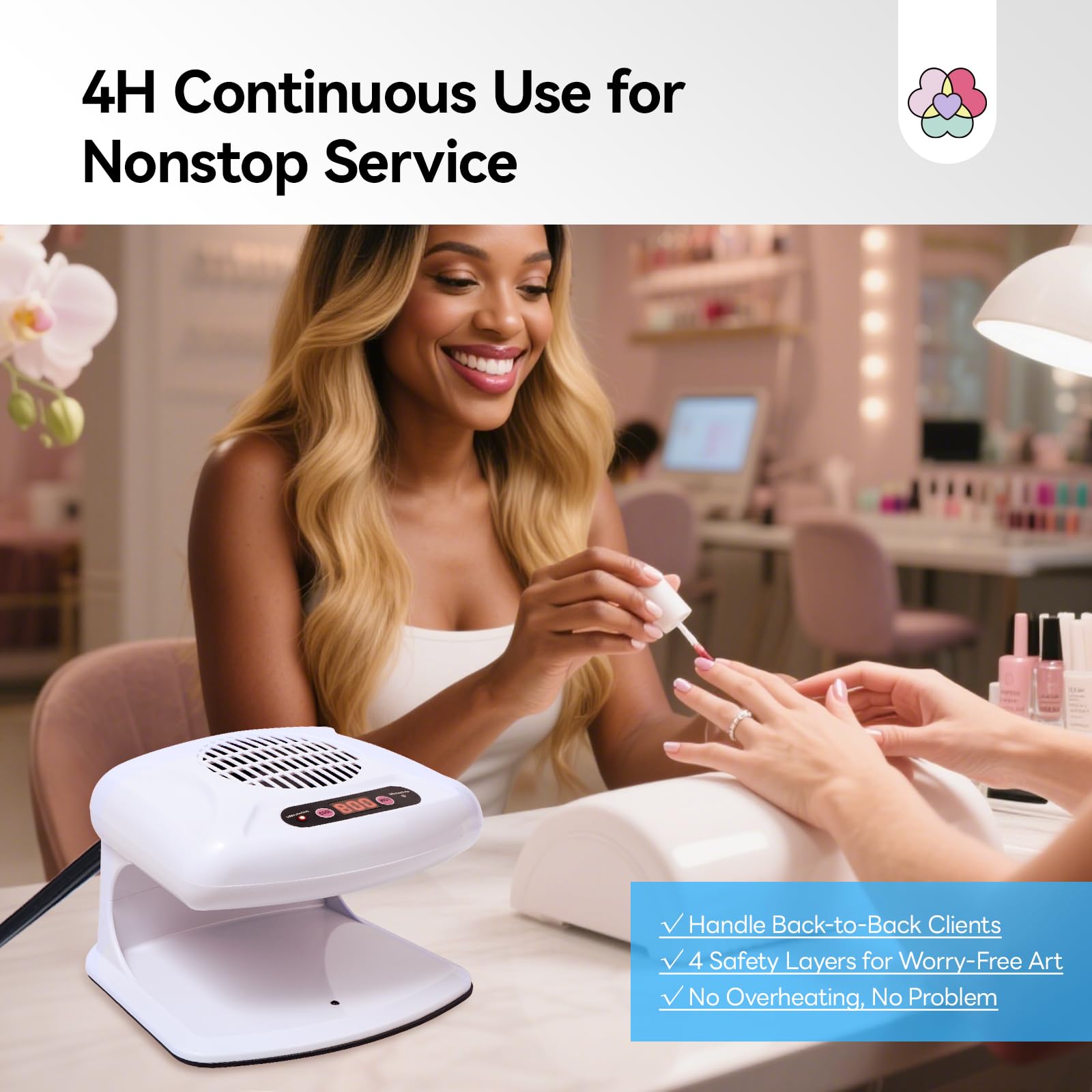 SAVILAND ideal for salon use with 4-hour continuous operation.