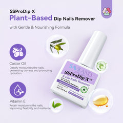 SAVILAND SSPro X Dip Powder Remover nail file included for smoothing nails post-removal.