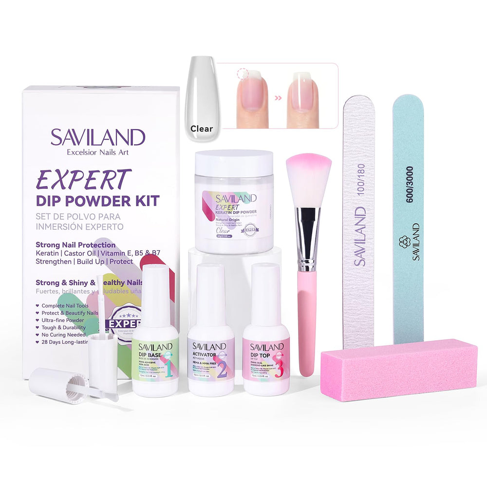 SAVILAND uso casero para uñas, conjunto completo para personalizar manicura.