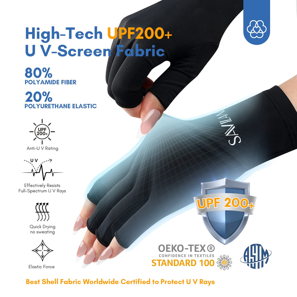 SAVILAND UV gloves are washable and easy to care for.