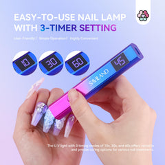 SAVILAND UV light for nails 3-timer interface enables fast, customizable curing