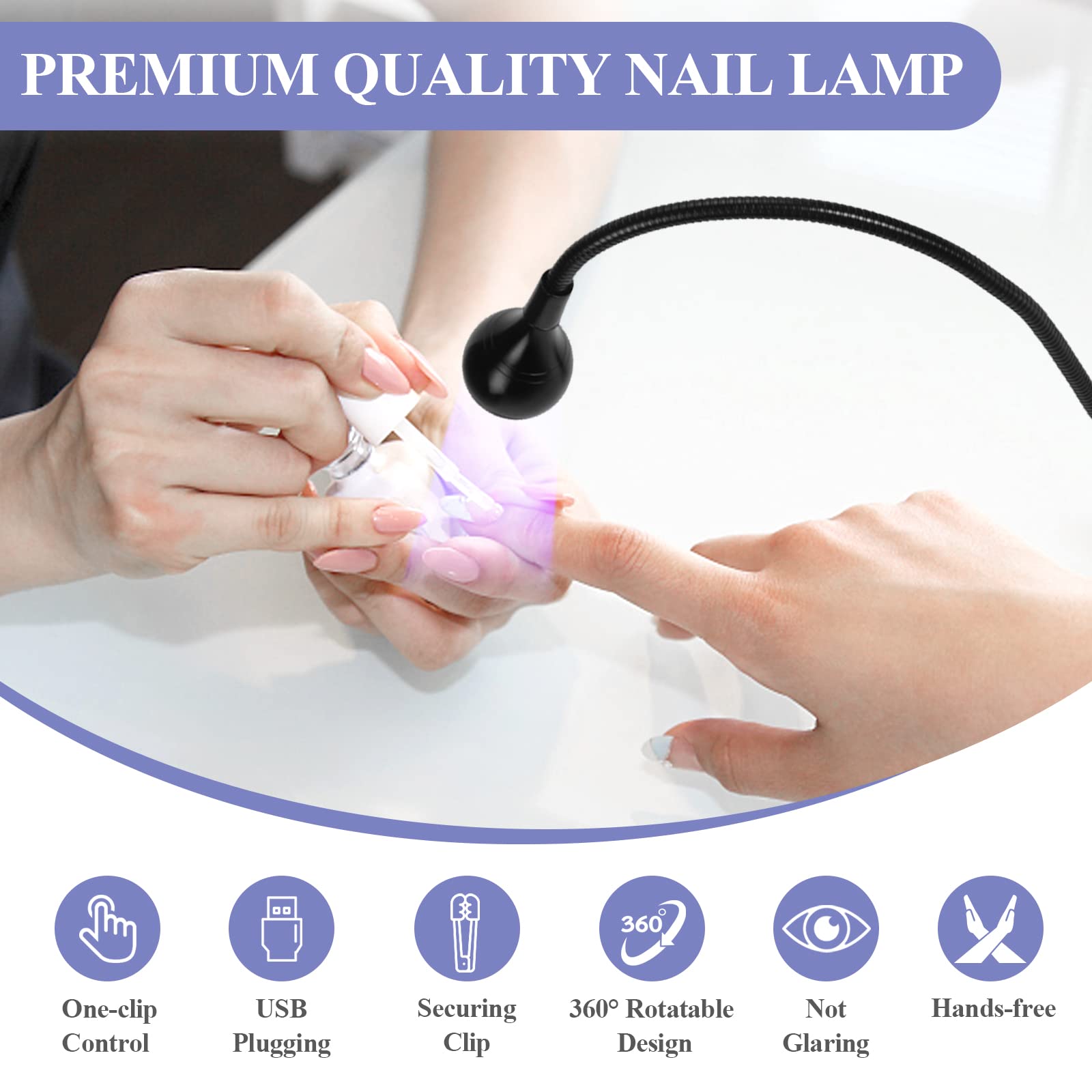 SAVILAND lamp supports a wide range of gel polishes and builder gels.
