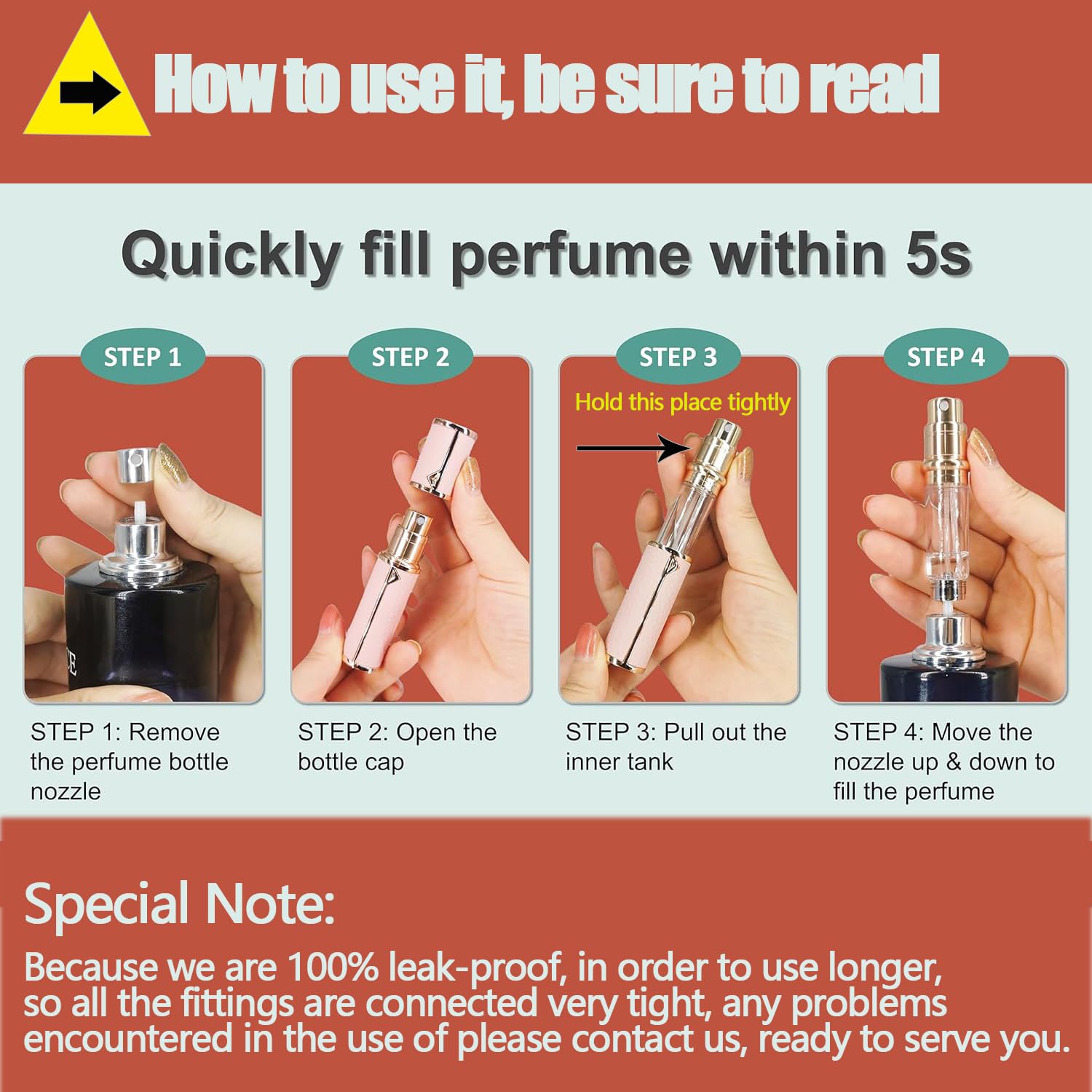 SAWOHO compact 5 ml mini spray for on-the-go use.