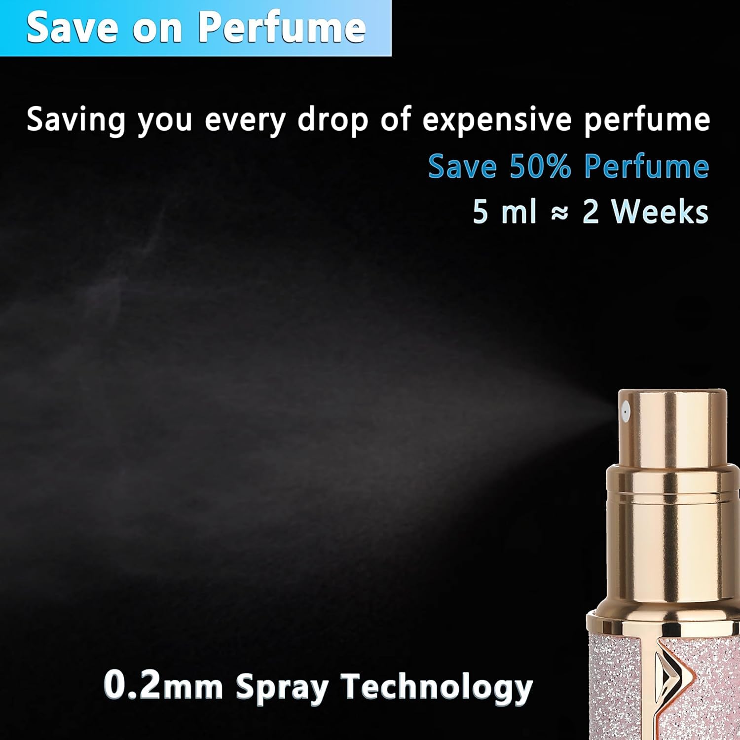 SAWOHO compact travel size bottle fits easily in pocket.
