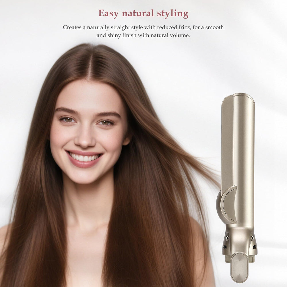 SAZIKA attachment directs heat at a 45-degree angle for smoother straightening.