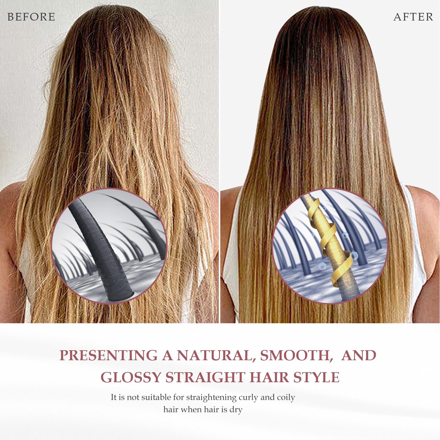 SAZIKA airflow attachment helps achieve a polished finish with less frizz.