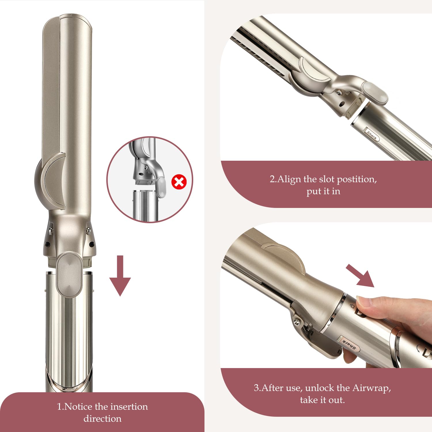 SAZIKA Shark FlexStyle compatibility enables quick, secure installation.