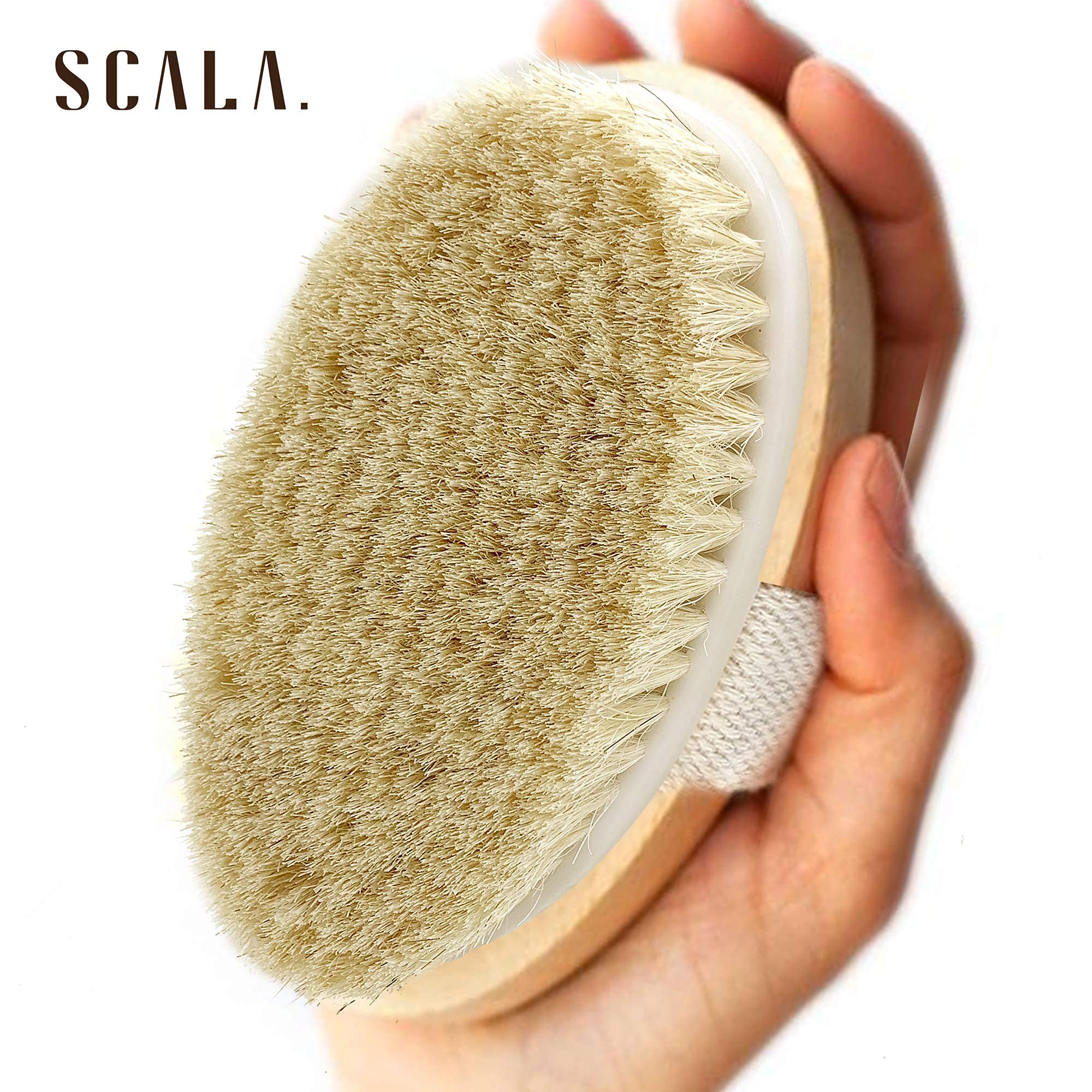 SCALA empaque de madera elegante, ideal como regalo de bienestar.