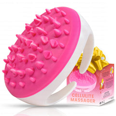 Scala pink cellulite massager with nubbed surface for skin stimulation
