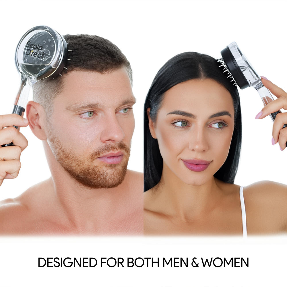 Scalp Direct massager capacity 60ml reduces refills.