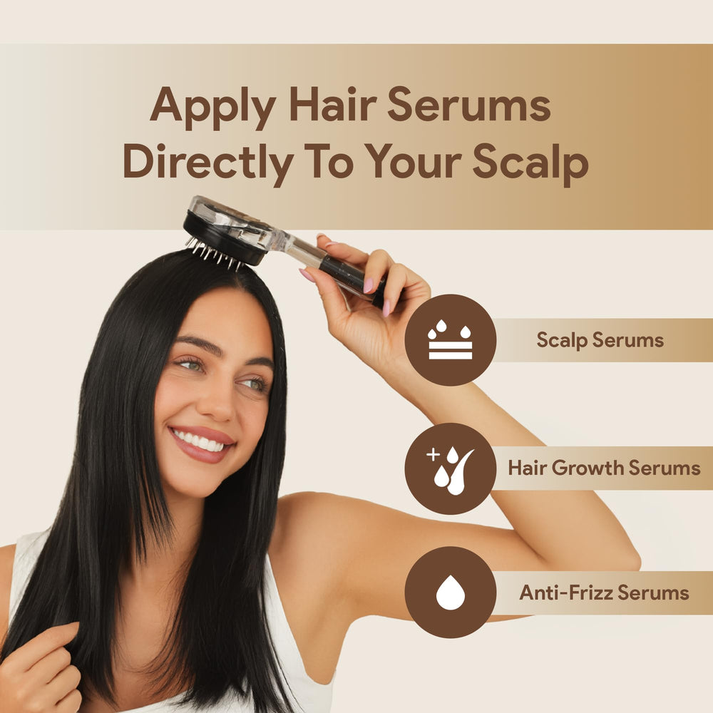 Scalp Direct massager shows cushioned membrane for comfortable scalp contact.