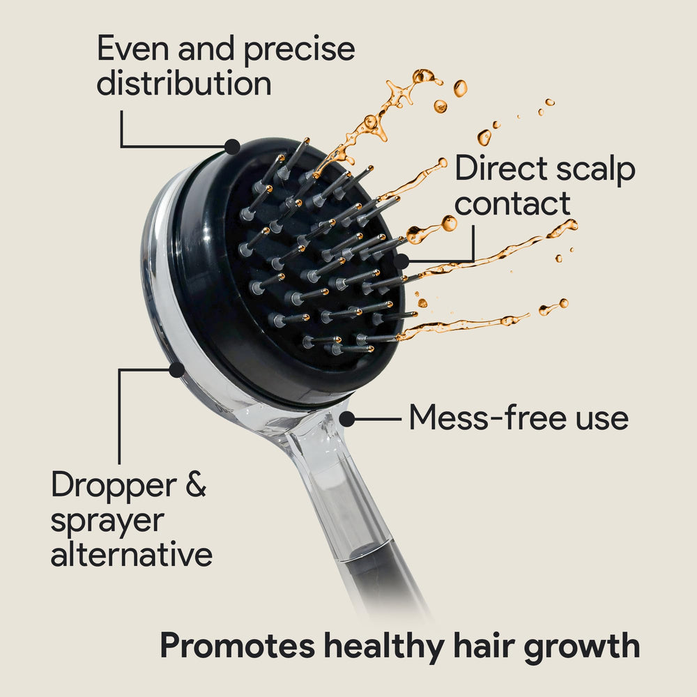 Scalp Direct massager disassembled for easy cleaning.