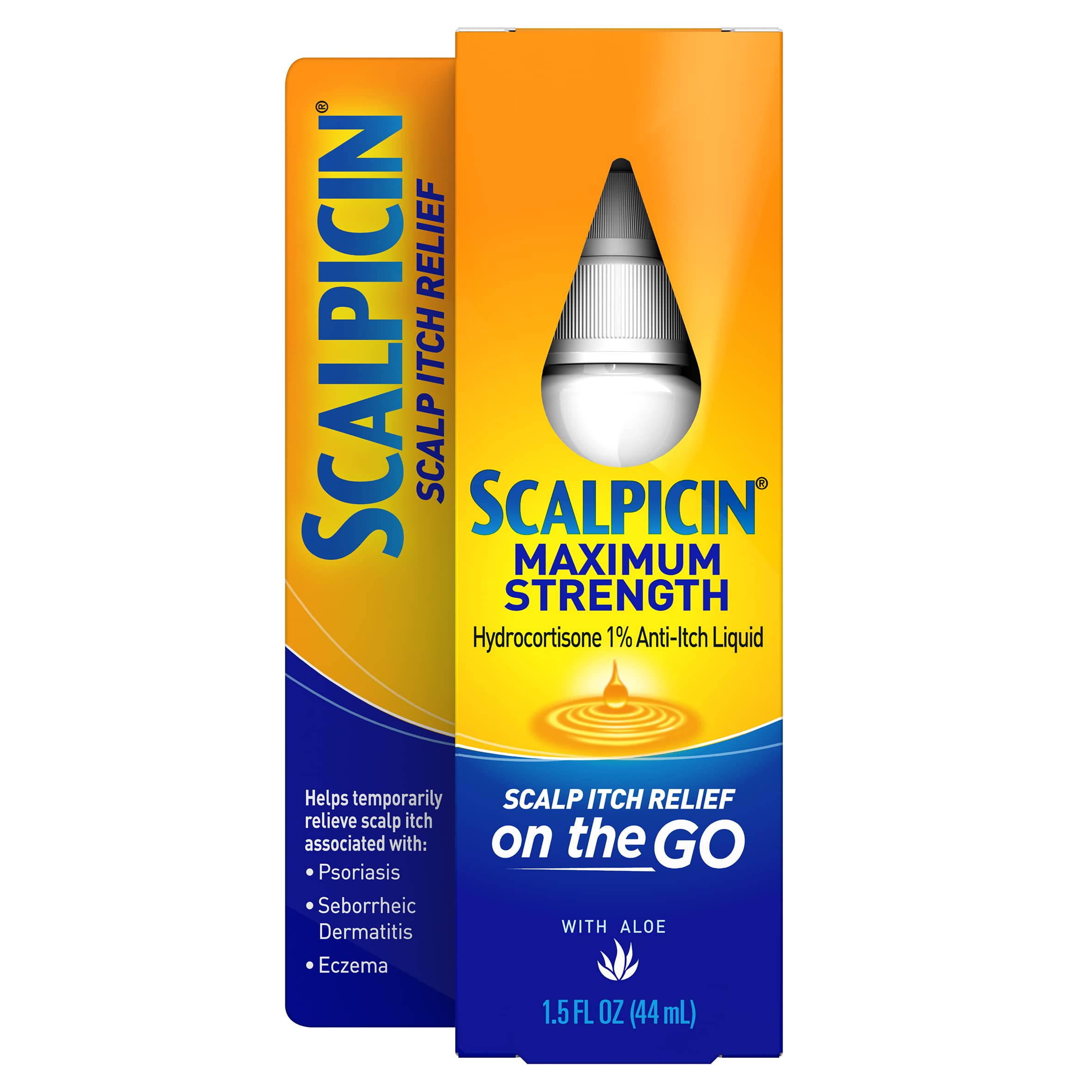 Scalpicin botella frontal, tratamiento capilar sin fragancia para uso diario.