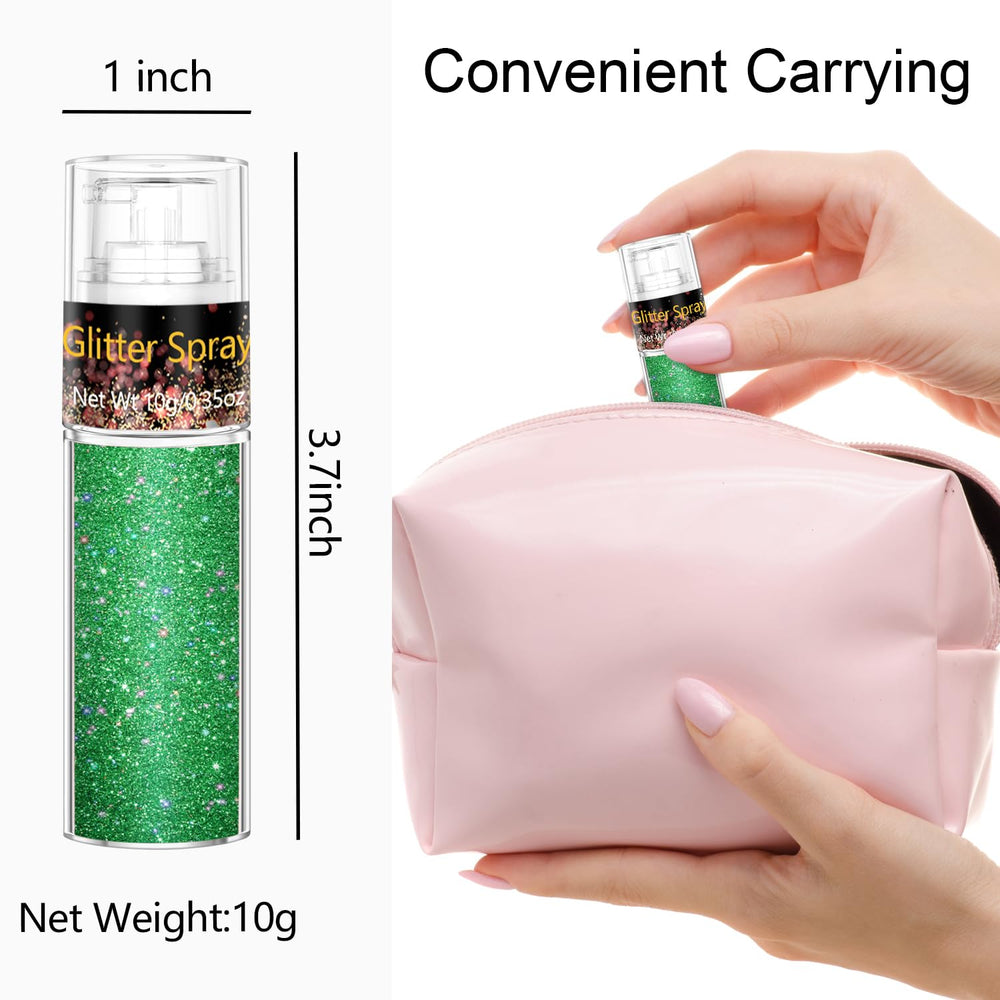 Scarman cruelty-free glitter green supports guilt-free glamour for creative wearers