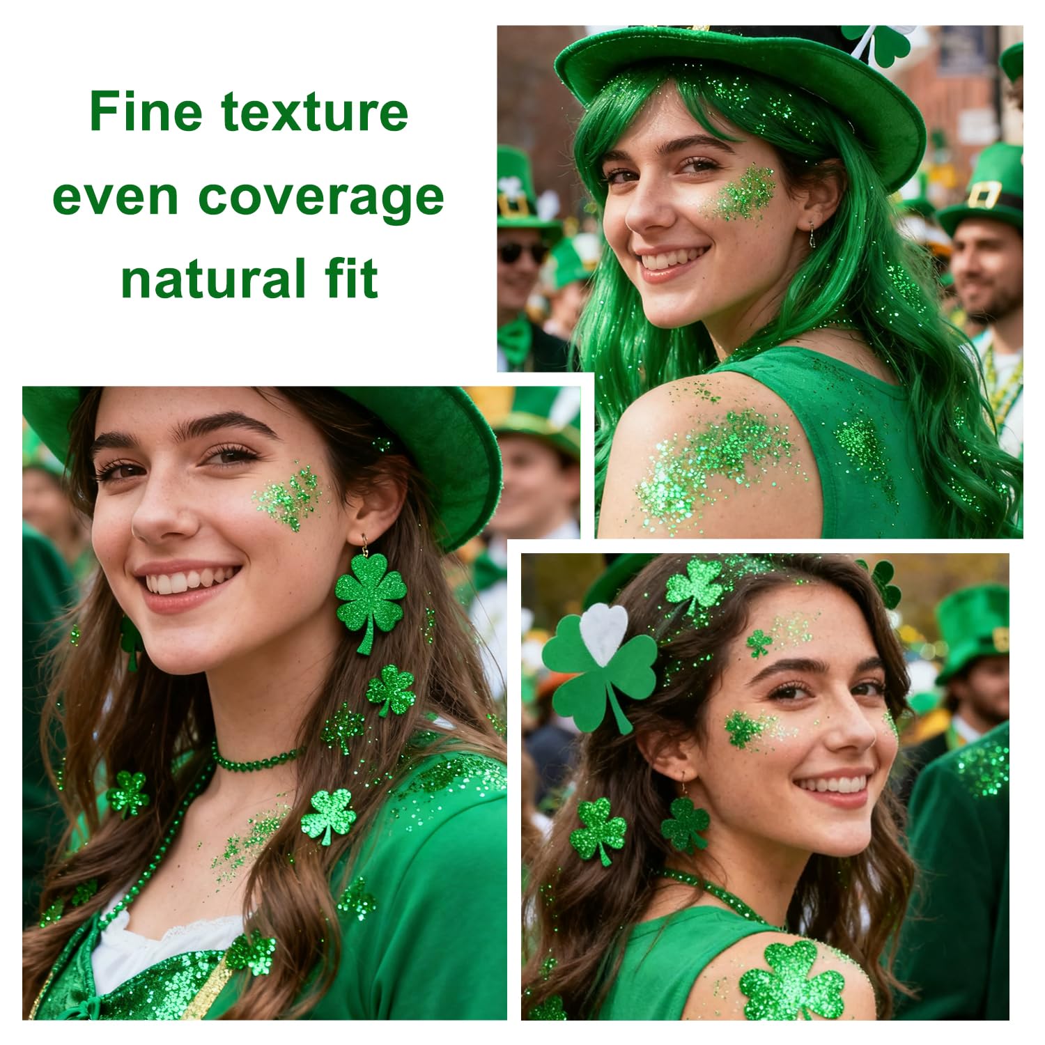 Scarman glitter on clothes green adds subtle shimmer to outfits without flakes