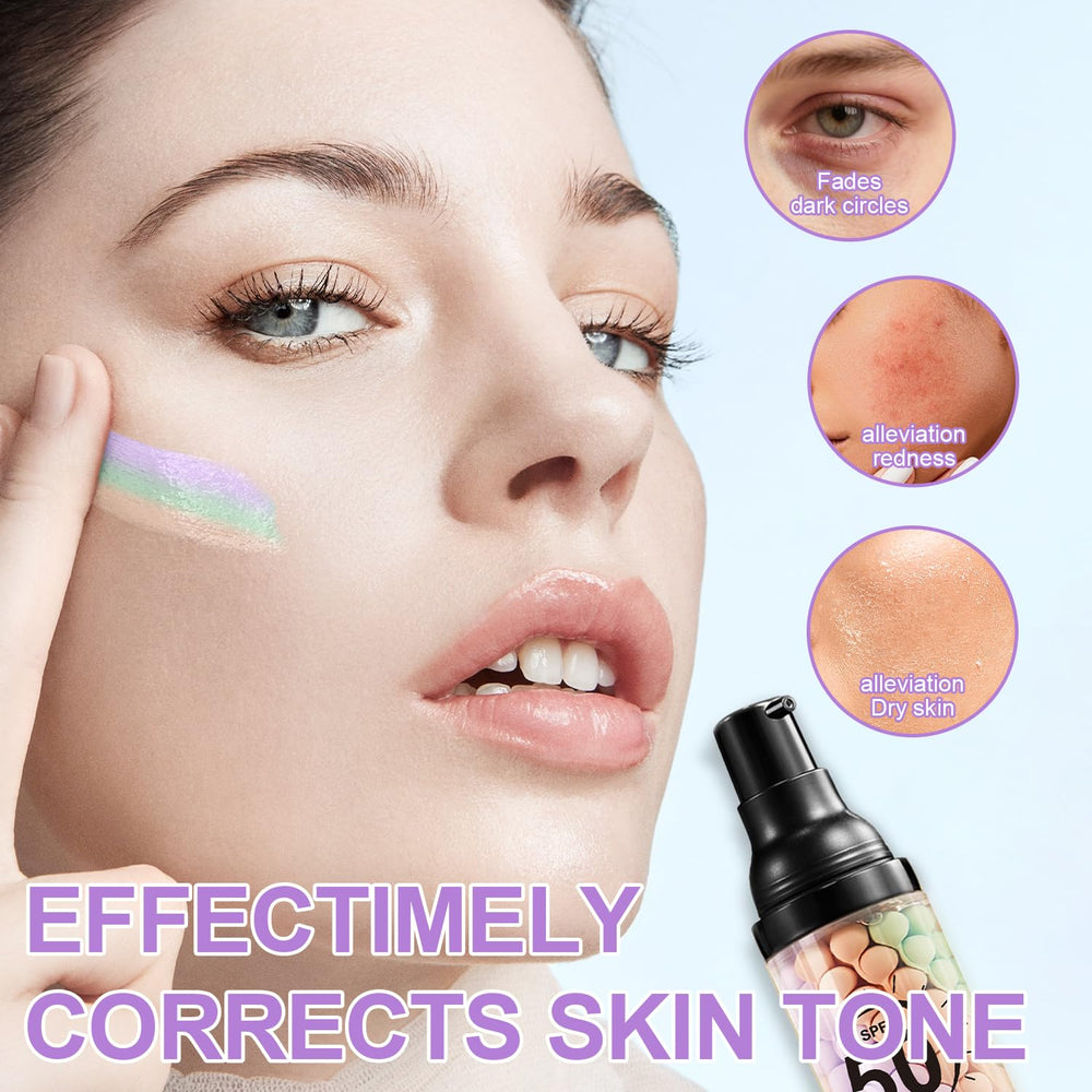 Hydrating base texture spreads smoothly across the skin.