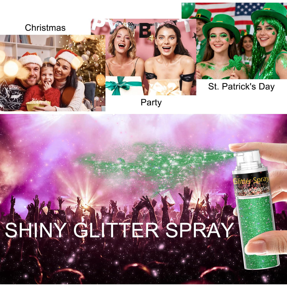 Scarman sparkle on hair green creates radiant strands with lightweight, comfortable wear