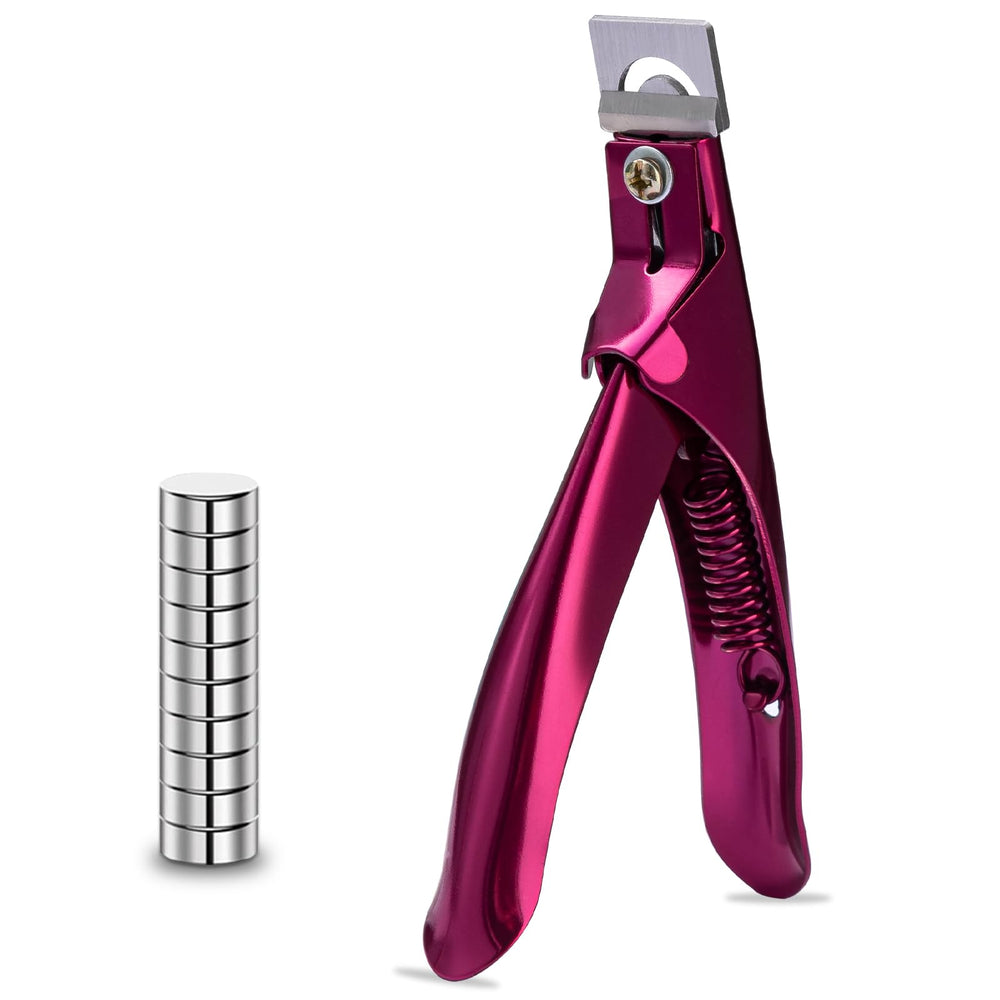 Scartink acrylic nail cutter with magnet sizer for precise trimming and easy portability.
