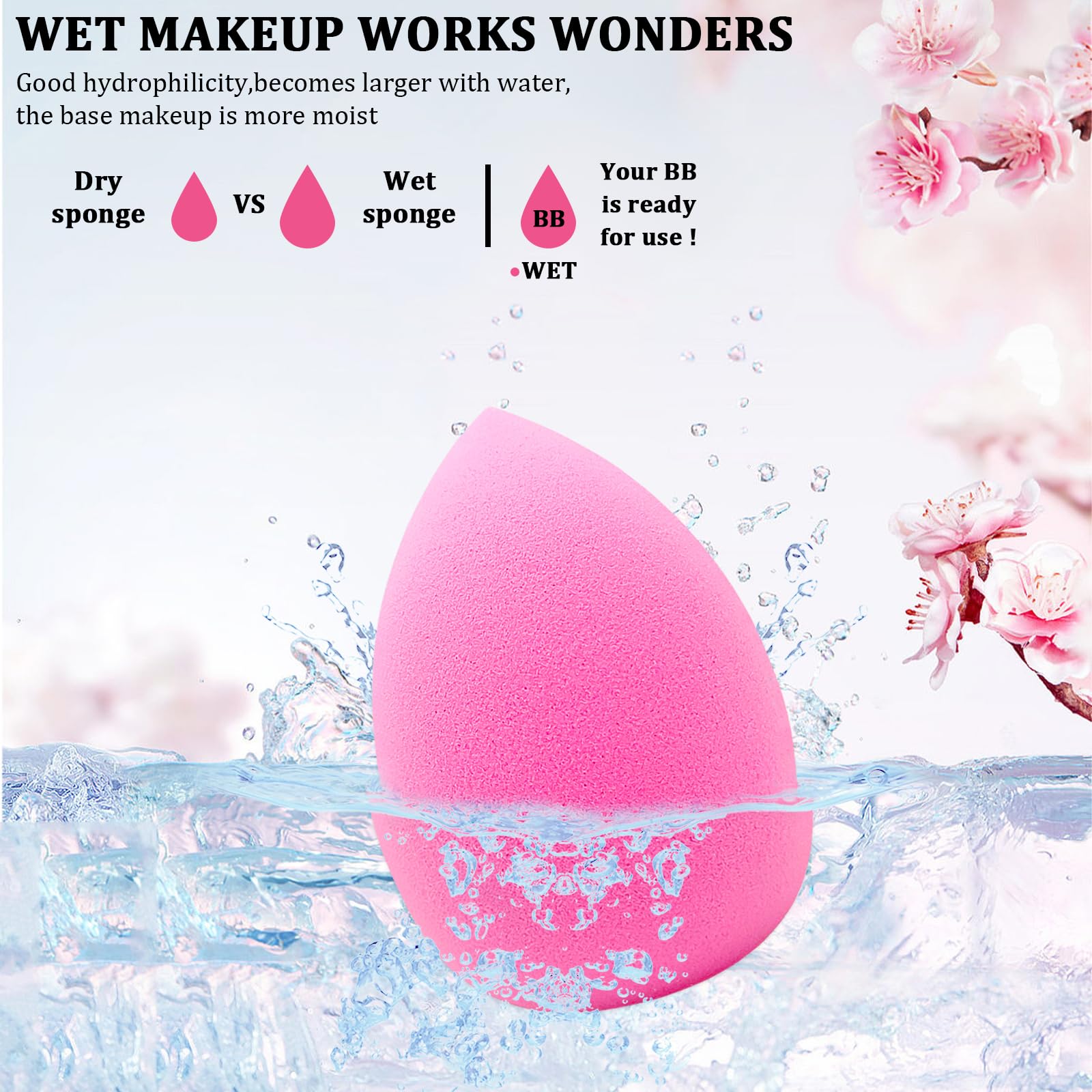 Scartink liquid-foundation application sponge delivers smooth, even finish.