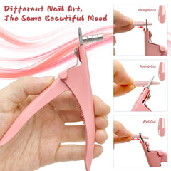Scartink magnetic size adjuster demonstrates quick length customization for nails.