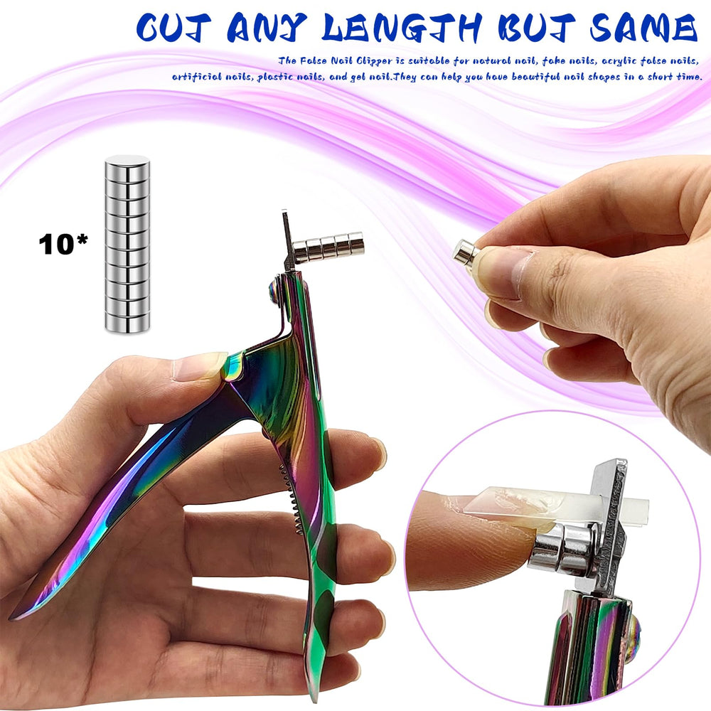 Scartink Rainbow nail cutter includes magnets enabling customizable trimming options.