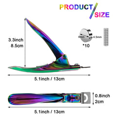 Scartink Rainbow nail clipper with ergonomic handle ensures comfortable, fatigue-free manicures.