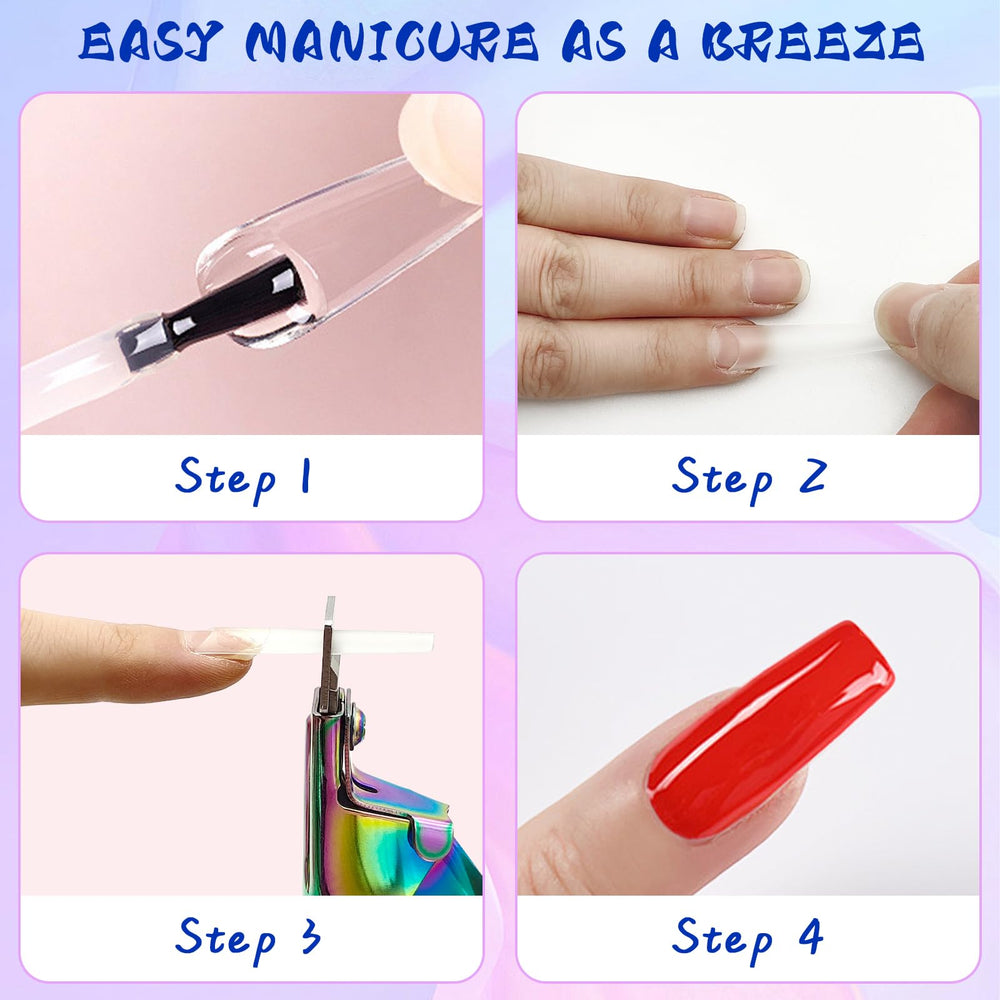 Scartink Rainbow acrylic nail cutter with high-strength spring delivers smooth cutting action.